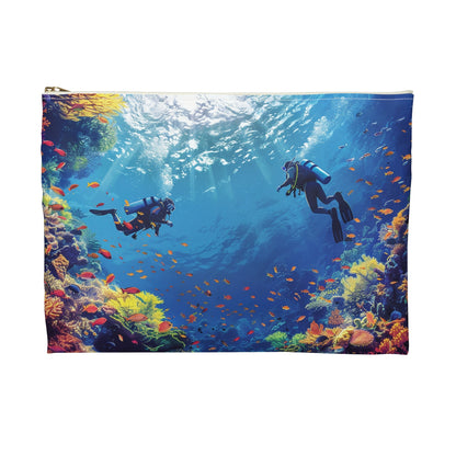 Cozumel Scuba Wonderland Accessory Pouch - back view