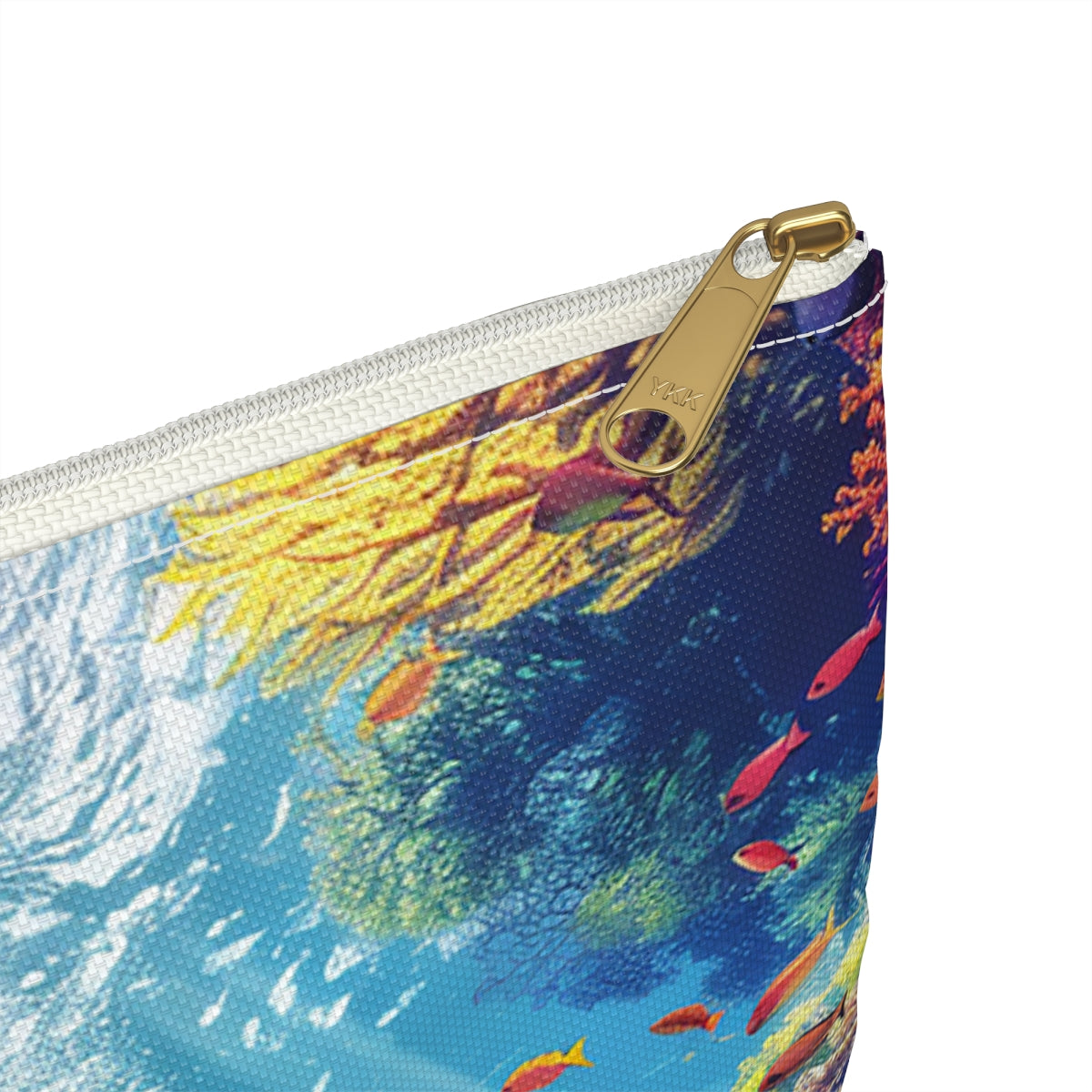 Cozumel Scuba Wonderland Accessory Pouch - close-up detail
