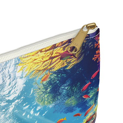Cozumel Scuba Wonderland Accessory Pouch - close-up detail