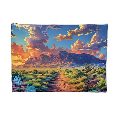 Desert Dusk Journey Accessory Pouch - back view