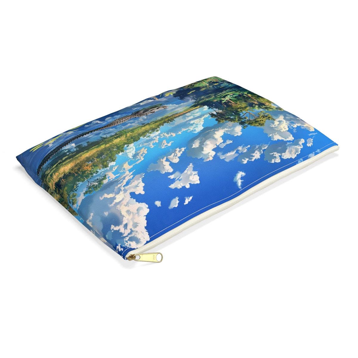 Everglades Encounter Accessory Pouch - side view, laying flat