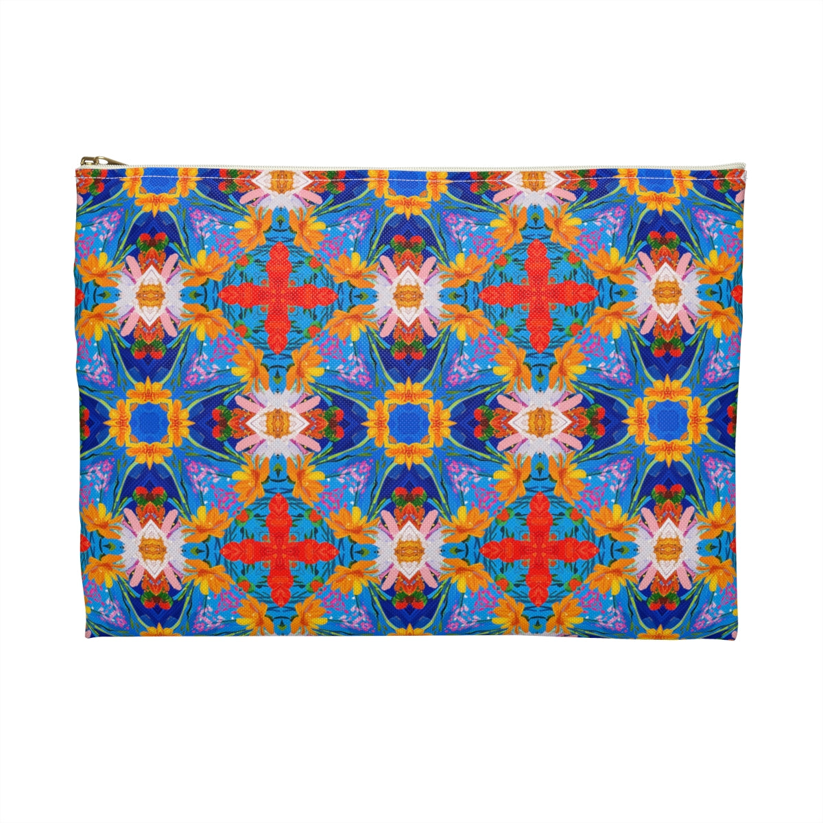 Floral Tapestry Wanderlust Accessory Pouch - back view