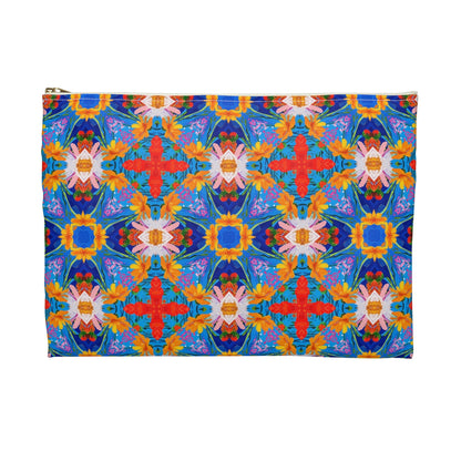 Floral Tapestry Wanderlust Accessory Pouch - back view