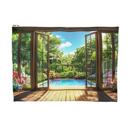 Garden View Retreat Accessory Pouch - back view