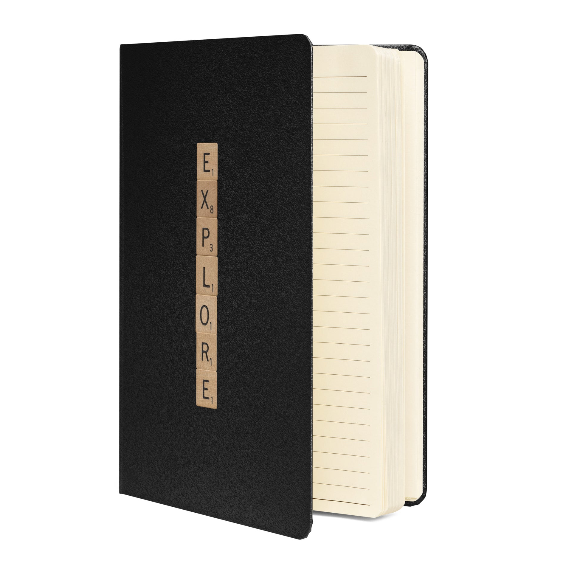 Explore Wooden Letters Hardcover Bound Notebook - Available in 6 colors.