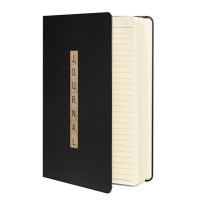 Journal Wooden Letters Hardcover Bound Notebook - Available in 6 colors.