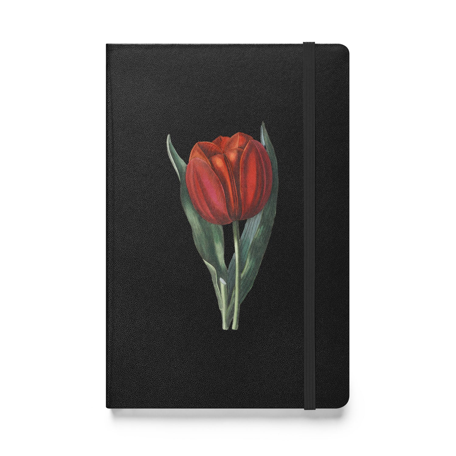 Vintage Red Tulip Hardcover Bound Notebook - Available in 7 colors.