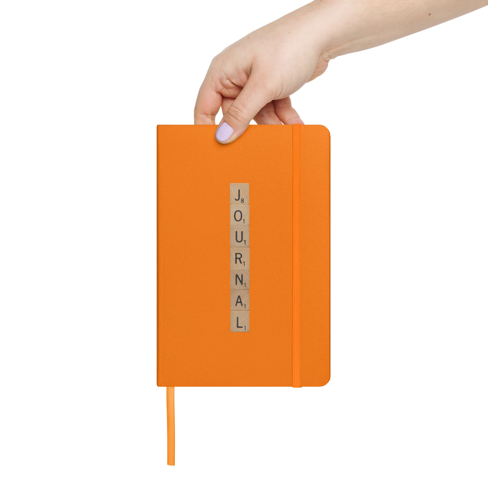 Journal Wooden Letters Hardcover Bound Notebook - Available in 6 colors.