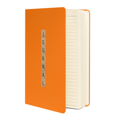Journal Wooden Letters Hardcover Bound Notebook - Available in 6 colors.