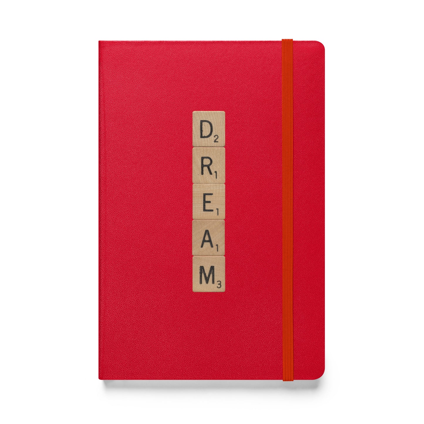 Dream Wooden Letters Hardcover Bound Notebook - Available in 6 colors.