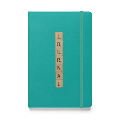 Journal Wooden Letters Hardcover Bound Notebook - Available in 6 colors.