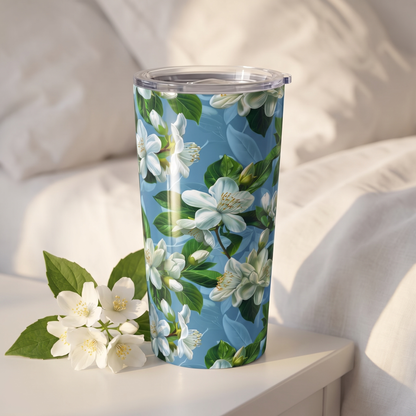 Jasmine Whisper Insulated Tumbler - 20 oz. Stainless Steel, Glossy Finish
