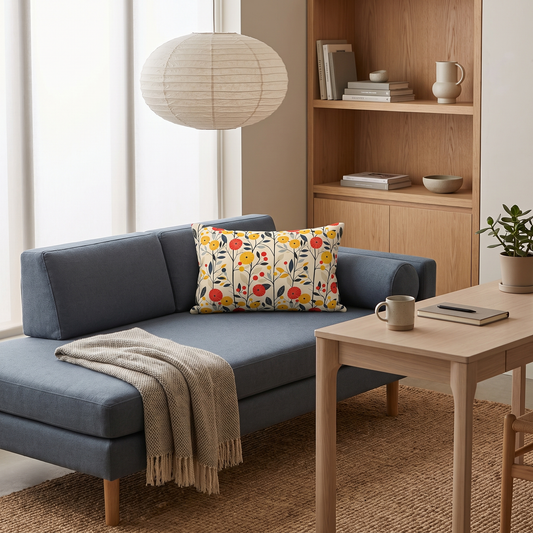 Mod Twig Bliss lumbar pillow in a styled room