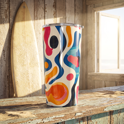 Oceanic Color Splash Insulated Tumbler - 20 oz. Stainless Steel, Glossy Finish