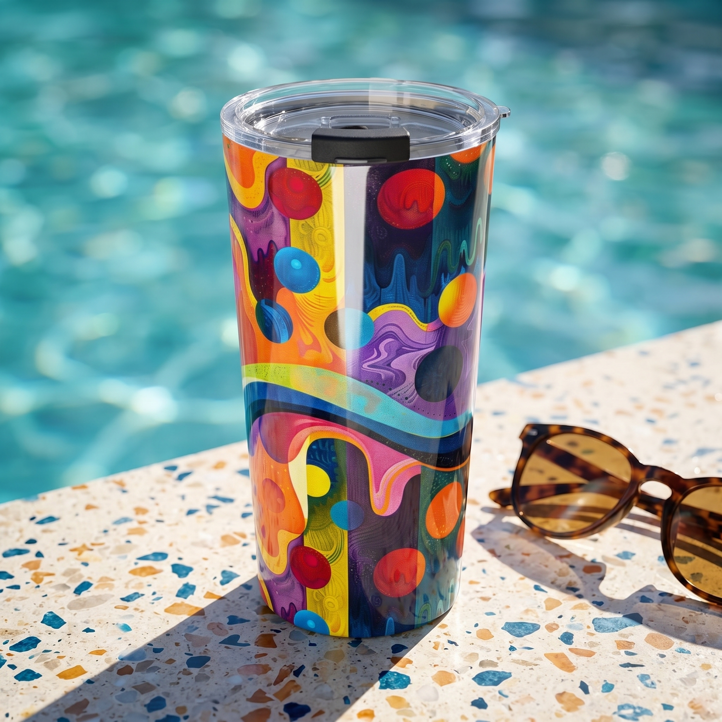 Color Wave Insulated Tumbler - 20 oz. Stainless Steel, Glossy Finish