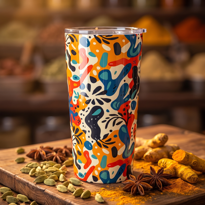 Spice of Life Insulated Tumbler - 20 oz. Stainless Steel, Glossy Finish