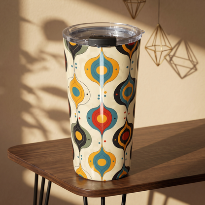 Retro Swinging Baubles Insulated Tumbler - 20 oz. Stainless Steel, Glossy Finish