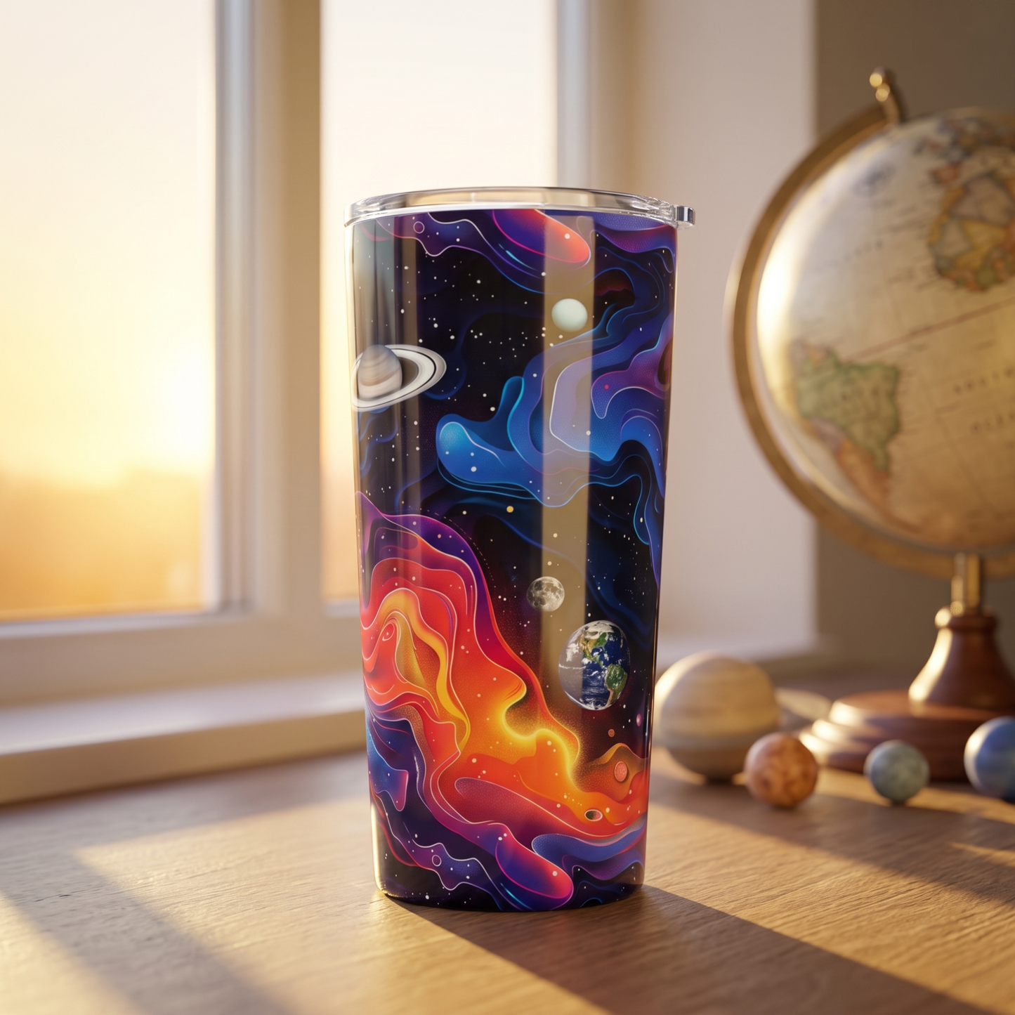 Planetary Solar Flare Insulated Tumbler - 20 oz. Stainless Steel, Glossy Finish