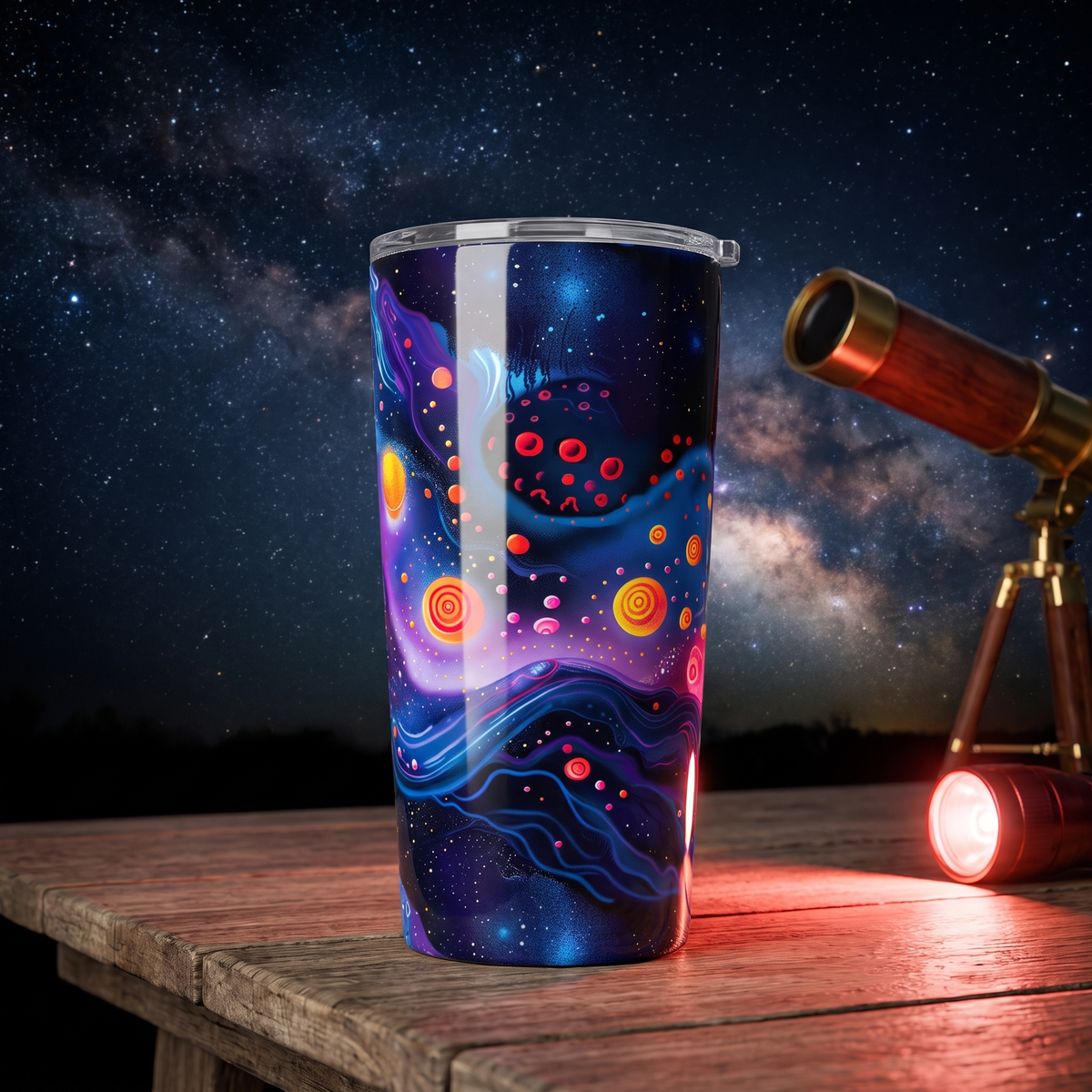 Cosmic Milky Way Insulated Tumbler - 20 oz. Stainless Steel, Glossy Finish