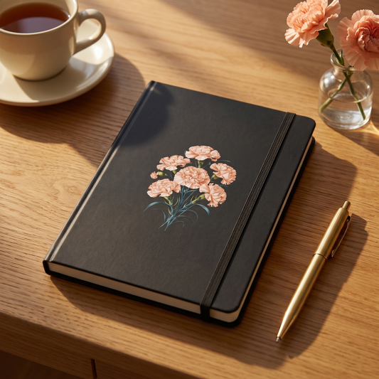 January Birth Month Flower Carnation notebook lifestyle photo