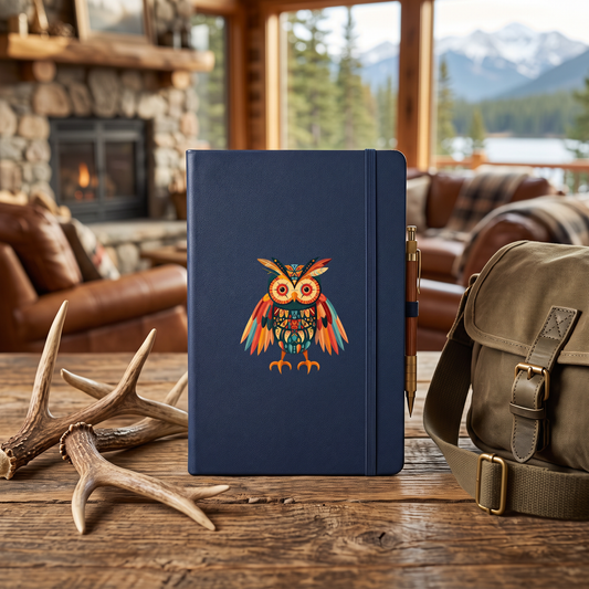 Spirit of the Wild Hardcover Bound hardcover journal in a styled lifestyle scene — Bliss Road Studios