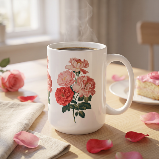 June Birth Month Flower Roses mug lifestyle photo