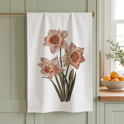 December Birth Month Flower Narcissus towel lifestyle photo
