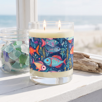 Fun Fish 100% Soy Wax Scented Candle — lifestyle scene
