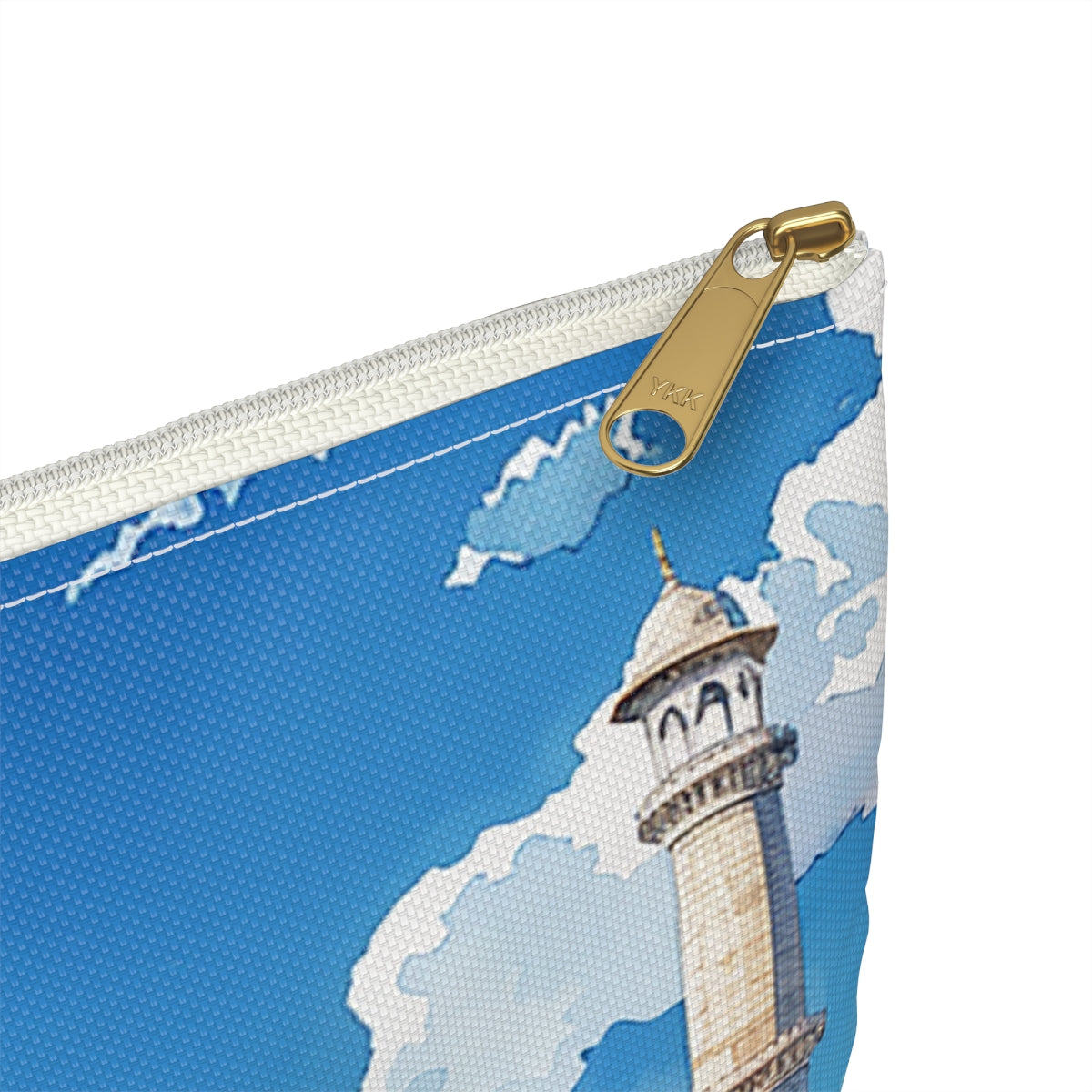 Majestic Taj Mahal Reflection Accessory Pouch - close-up detail