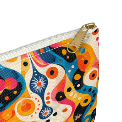 Midcentury Lava Lamp Accessory Pouch - close-up detail