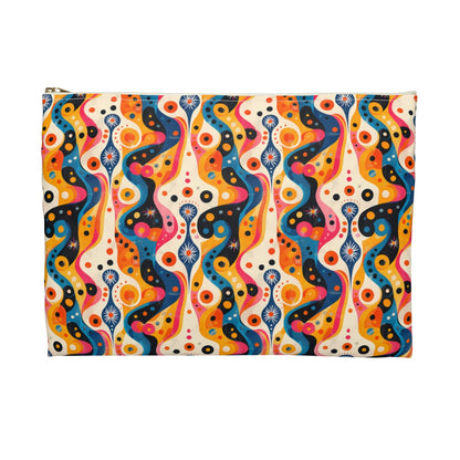 Midcentury Lava Lamp Accessory Pouch - back view