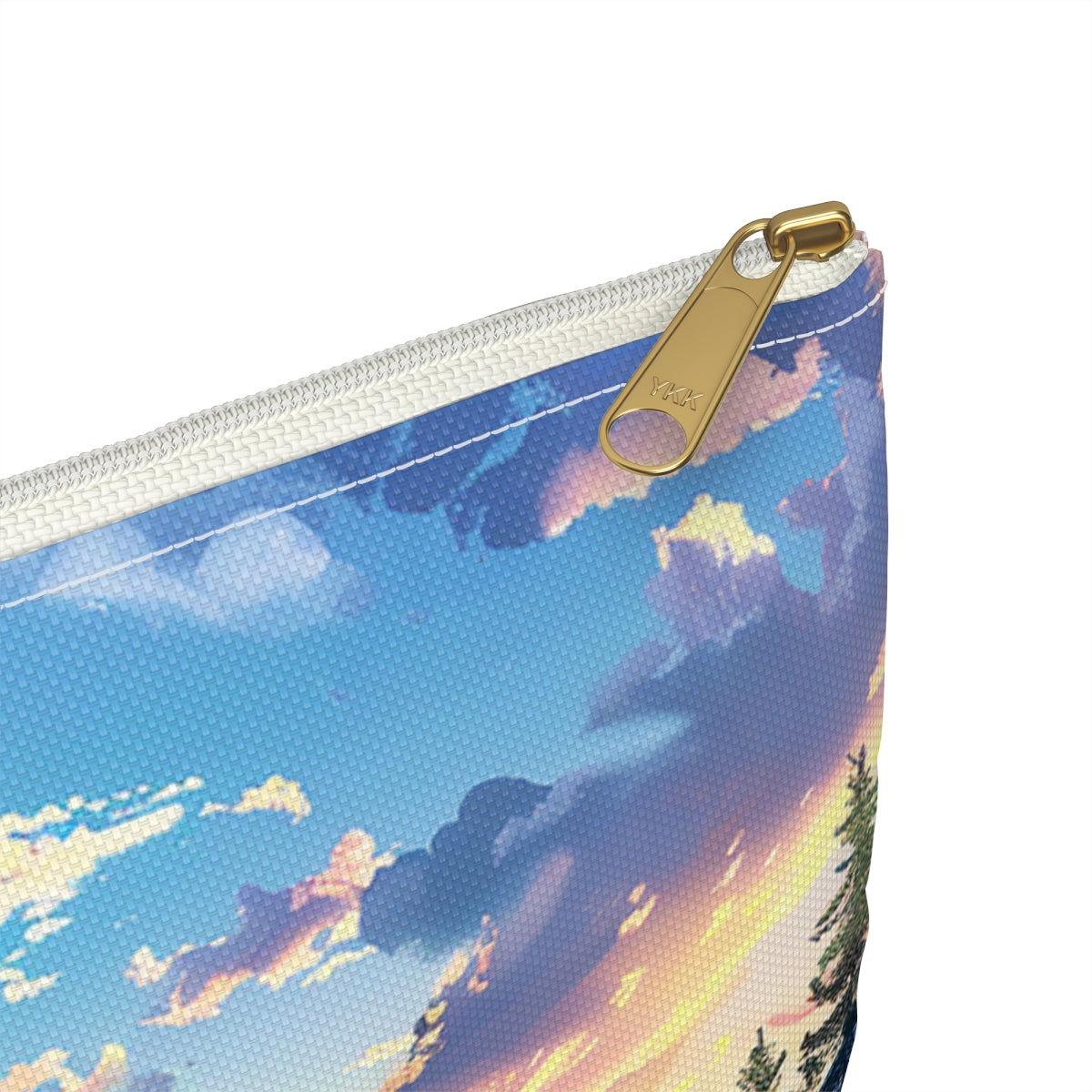 Mountain Creekside Campfire Accessory Pouch - close-up detail