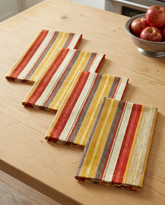 Royal Stripes Delight dinner napkins, set of four, elongated fold