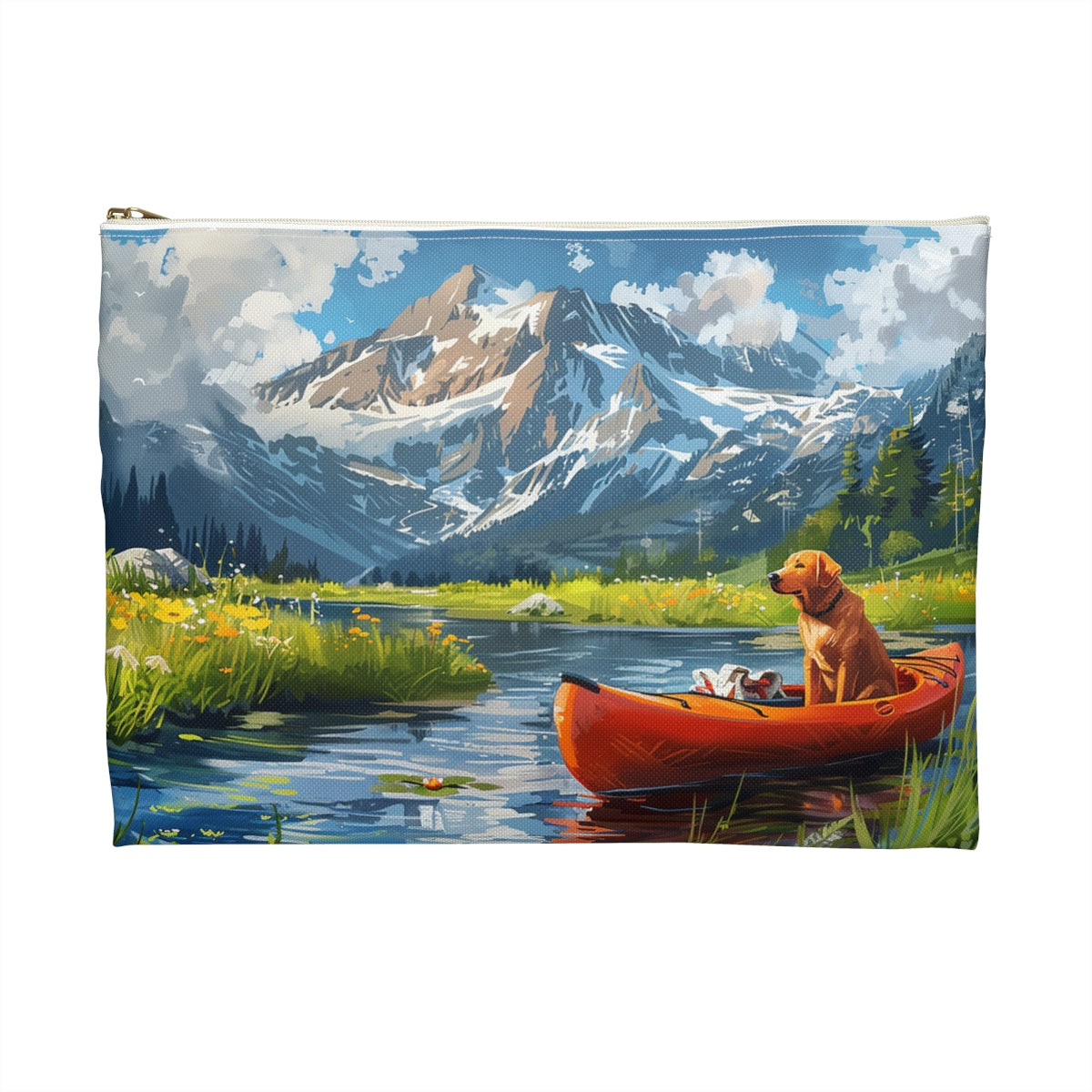 Paddling Pup Paradise Accessory Pouch - back view