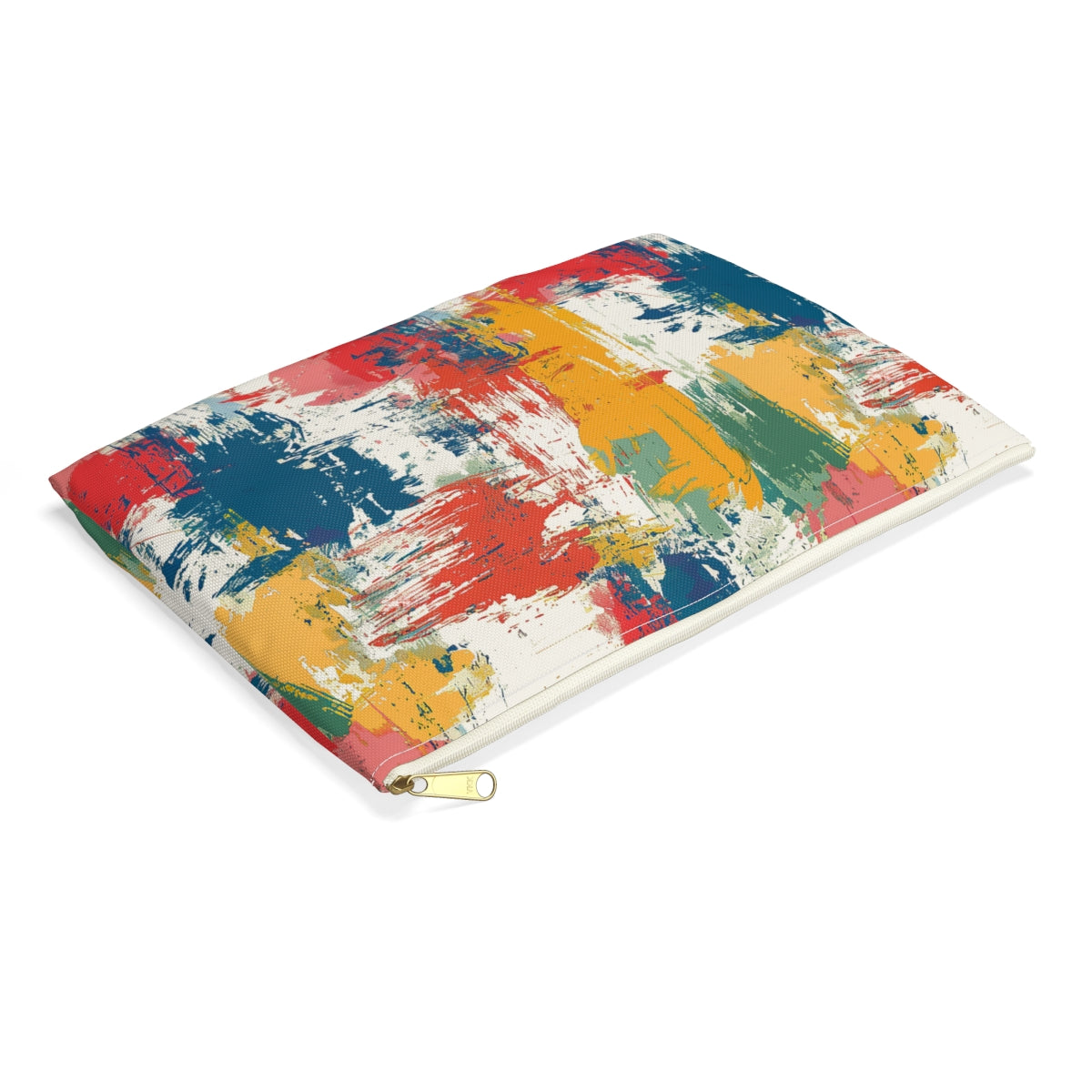 Paint Splash Palette Accessory Pouch - side view, laying flat