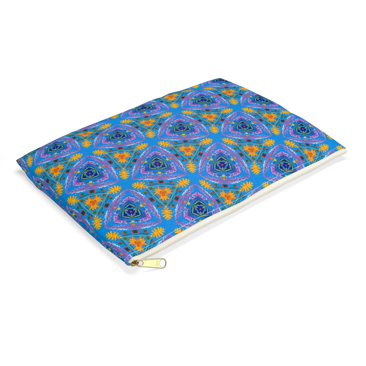 Petal Prism Adventure Accessory Pouch - side view, laying flat