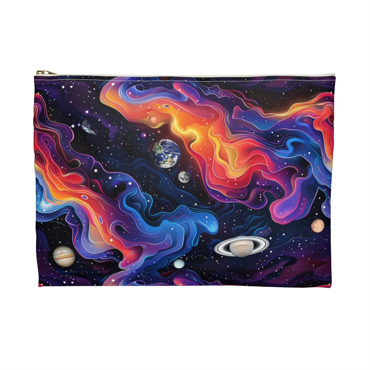 Planetary Solar Flare Accessory Pouch - back view