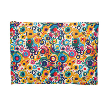 Pop Art Swirls Accessory Pouch - back view