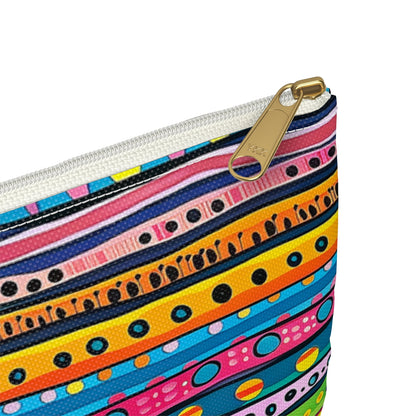 Pop Dot Parade Accessory Pouch - close-up detail