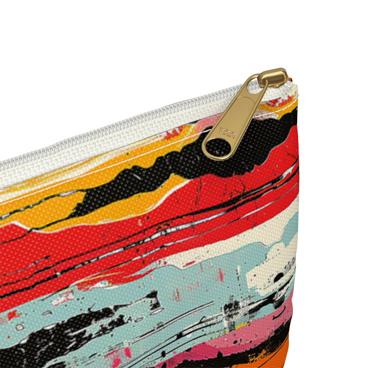 Rustic Weave Accessory Pouch - close-up detail