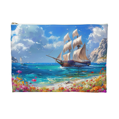 Sail Away into History Accessory Pouch - back view