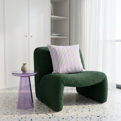 Sorbet Stripe square throw pillow in its unique interior setting