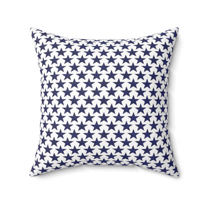 Starry Salute square throw pillow styled product view
