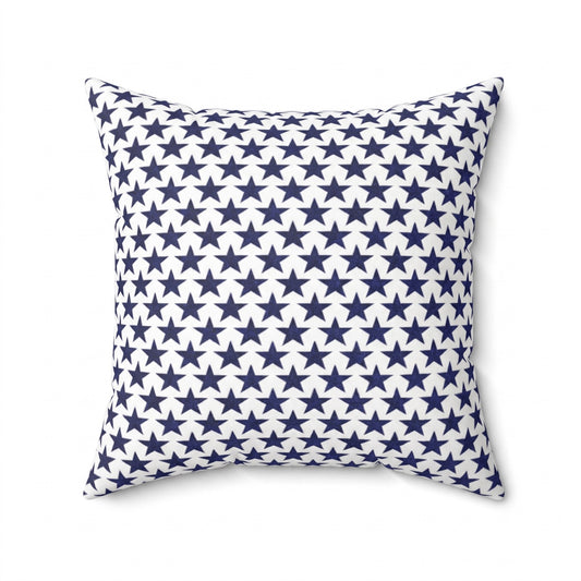 Starry Salute square throw pillow styled product view
