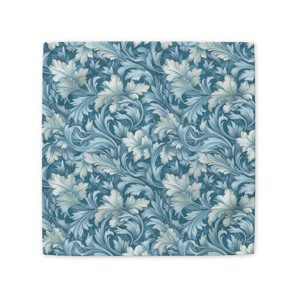 Soft Blue Leaf Tapestry cocktail napkin - 10 x 10