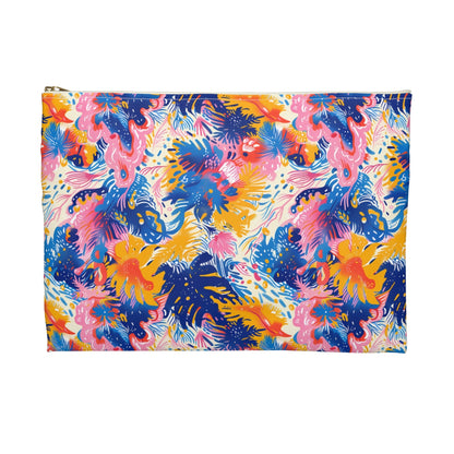 Splatter Blossom Accessory Pouch - back view