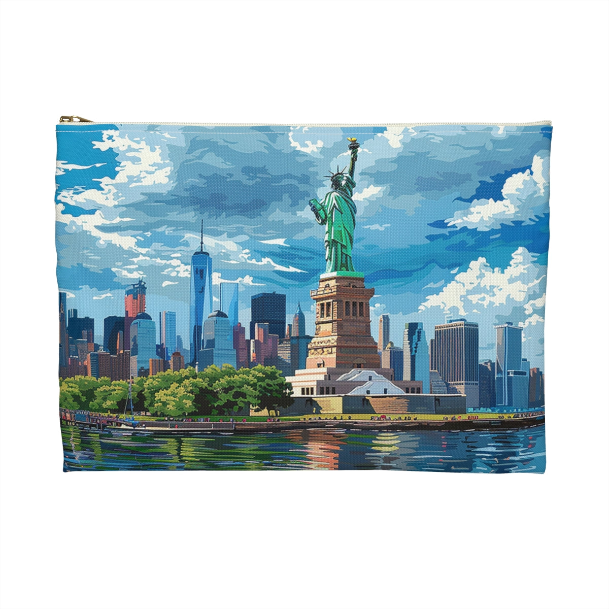 Statue of Liberty Accessory Pouch - back view