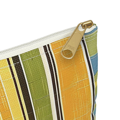 Summer Stripes Delight Accessory Pouch - close-up detail