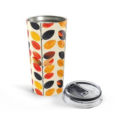 Retro Vines Insulated Tumbler - 20 oz. Stainless Steel, Glossy Finish