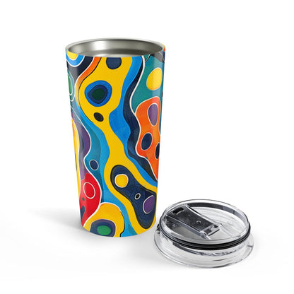 Groovy Splash Escape Insulated Tumbler - 20 oz. Stainless Steel, Glossy Finish